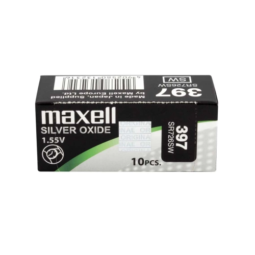 Batterie Maxell 397 SR726SW all’ossido d’argento da 1,55 V 2