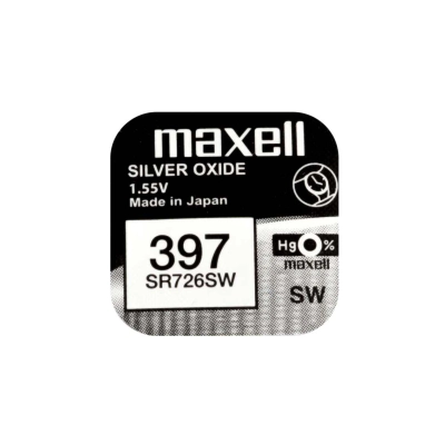 Batterie Maxell 397 SR726SW all’ossido d’argento da 1,55 V