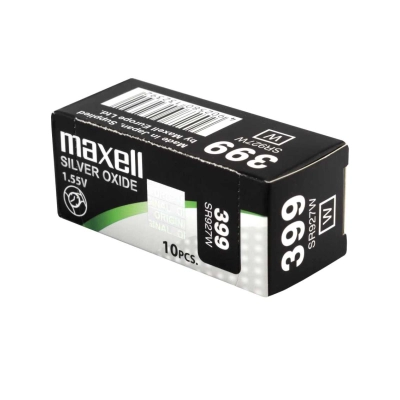 Batterie Maxell 399 SR927W all’ossido d’argento da 1,55 V