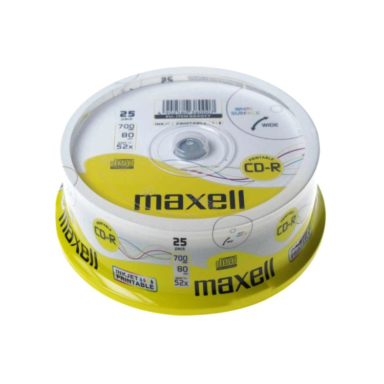 Maxell CD-R 80 700MB 52x 25 CD 624017
