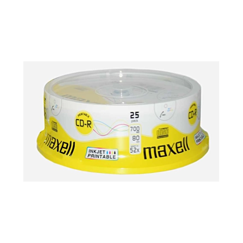 Maxell CD-R 80 700MB 52x 25 CD 624017 2