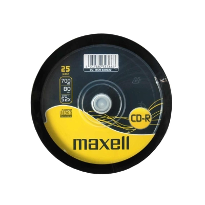 Maxell CD-R registrabili 700 MB 80 minuti 52x 25 pezzi