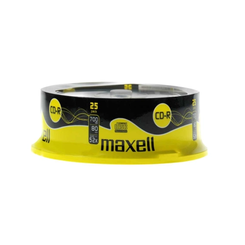 Maxell CD-R 80 Min 700 MB 52x spindle 25 CD 628522 2