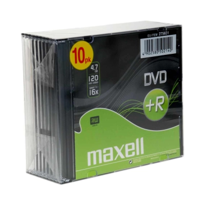 DVD+R 47 16X 10PK 5MM D/V S O2O