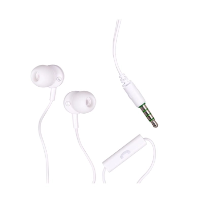 EB875 EARBUDS WITH MIC WHITE