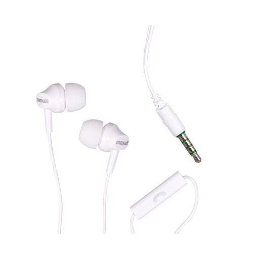 EB875 EARBUDS WITH MIC WHITE 2