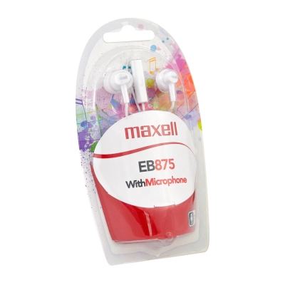EB875 EARBUDS WITH MIC WHITE