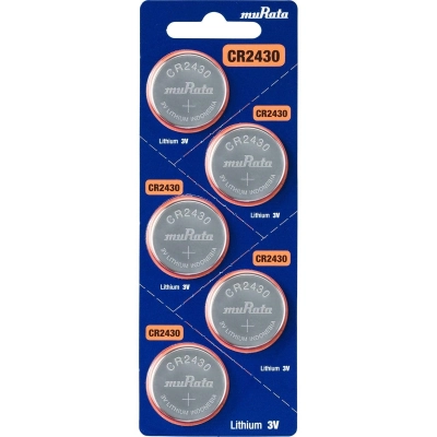 Batteria Murata CR2430 Litio 3V - Blister 5 pezzi