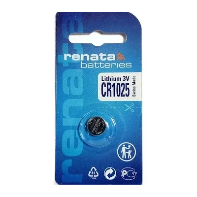 Batteria Renata CR1025 Litio 3V - 10 blister singoli