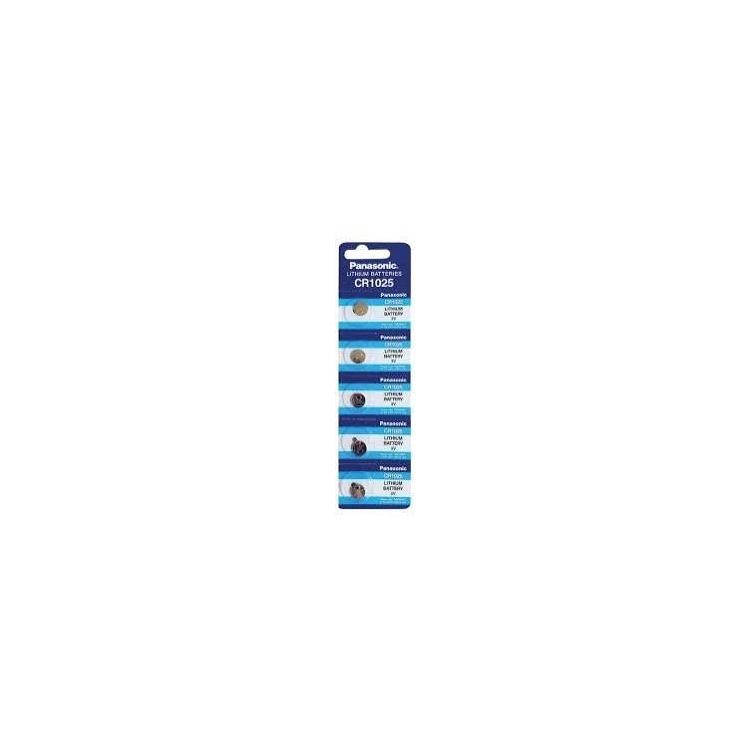 Batteria Panasonic CR1025 Litio 3V - Blister 5 pezzi