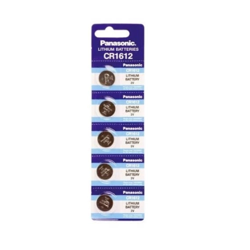Batteria Panasonic CR1612 Litio 3V - Blister 5 pezzi