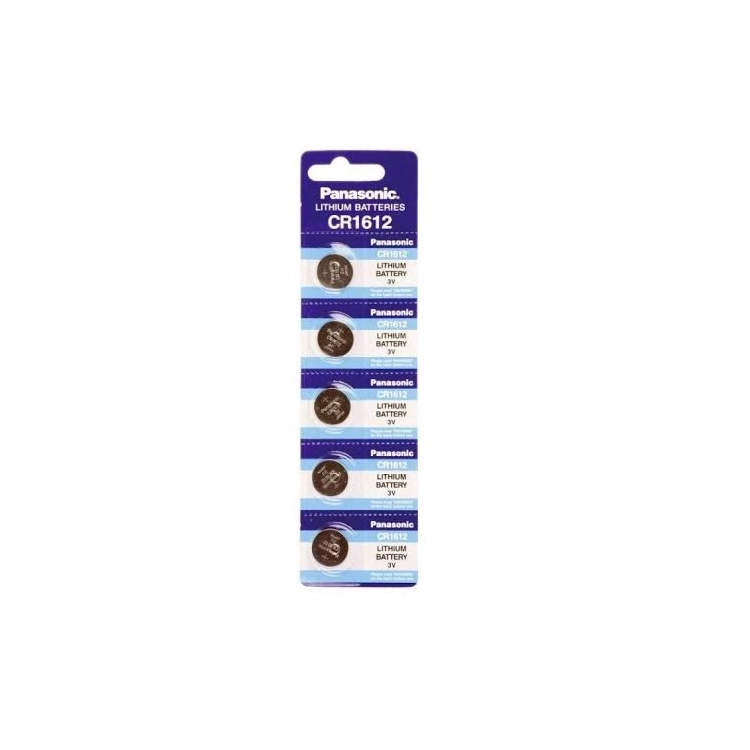 Batteria Panasonic CR1612 Litio 3V - Blister 5 pezzi