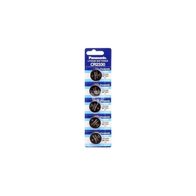Batteria Panasonic CR2330 Litio 3V - Blister 5 pezzi