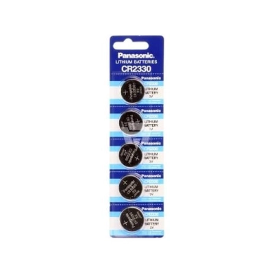 Batteria Panasonic CR2330 Litio 3V - Blister 5 pezzi