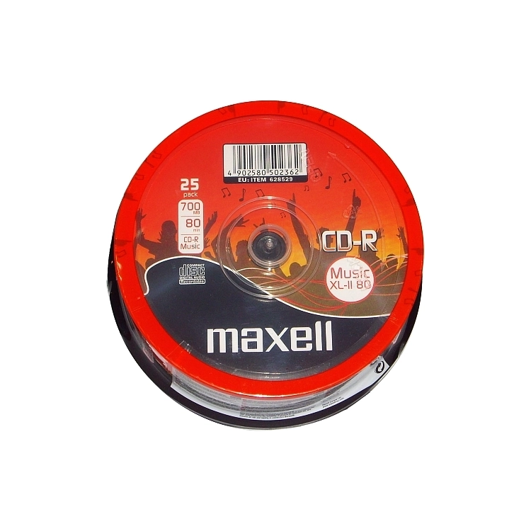 Maxell CD-R Music Audio registrabili 80 minuti 700 MB 25 pezzi