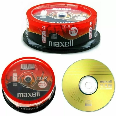 Maxell CD-R Music Audio 700 MB 80 minuti confezione spindle 25 CD