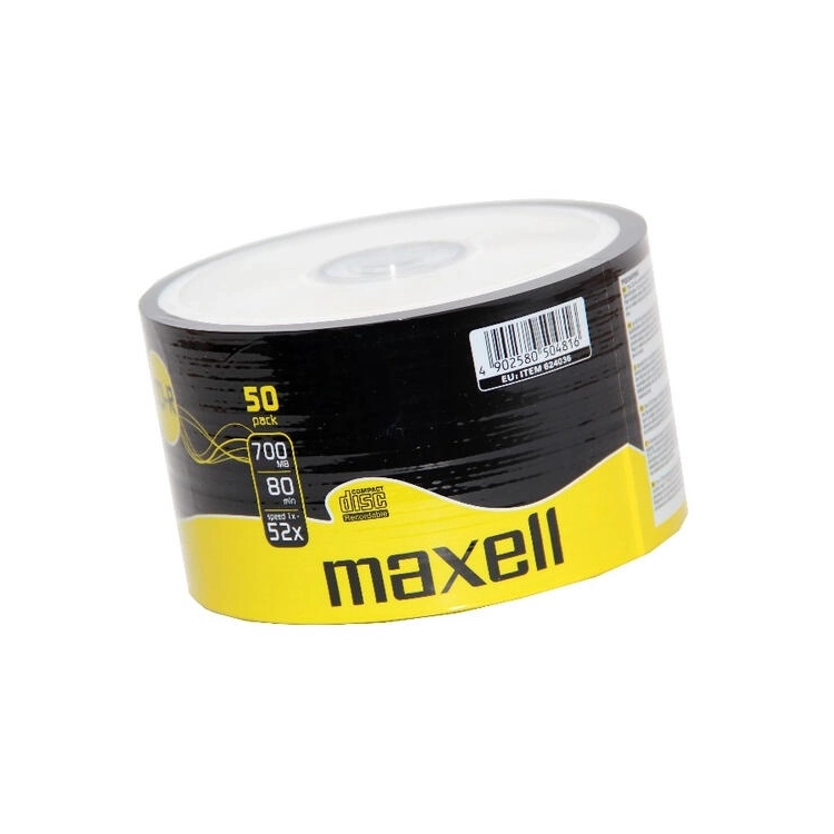 Maxell CD-R registrabili 700MB 80 minuti 52x confezione 50 CD