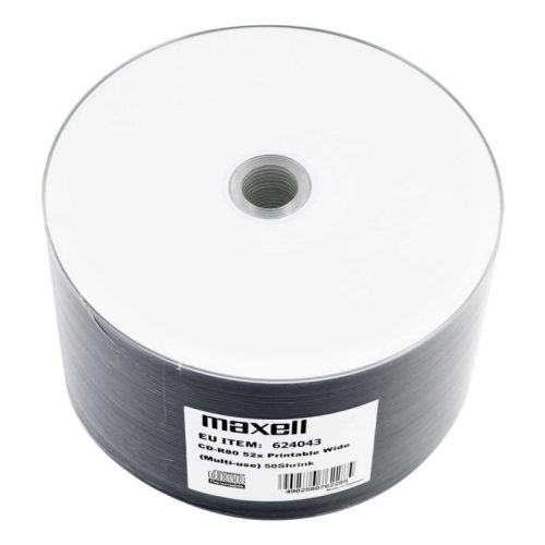 Maxell CD-R 80 Printable 700MB 52x 50 CD 624043 2