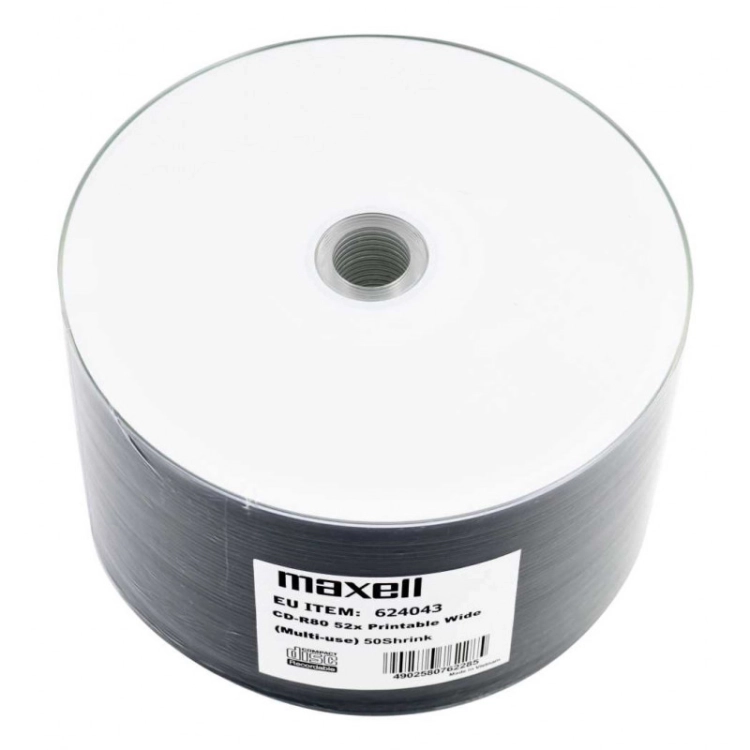 CD-R Maxell 624043 700MB 80 minuti 52x Printable 50 CD