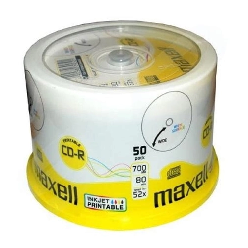 Maxell CD-R 80 Printable 700MB 52x spindle 50 pezzi – 624006 2