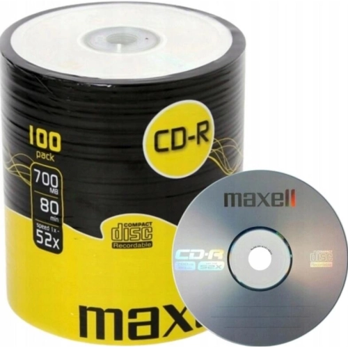 Maxell CD-R 80 700MB 52x 100 CD 624841 2