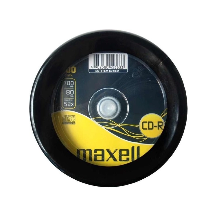 Maxell CD-R 80 Min 700MB 52x spindle 100 CD 624841
