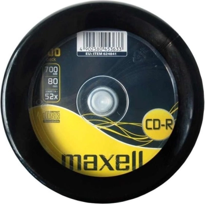 Maxell CD-R 80 Min 700MB 52x spindle 100 CD 624841