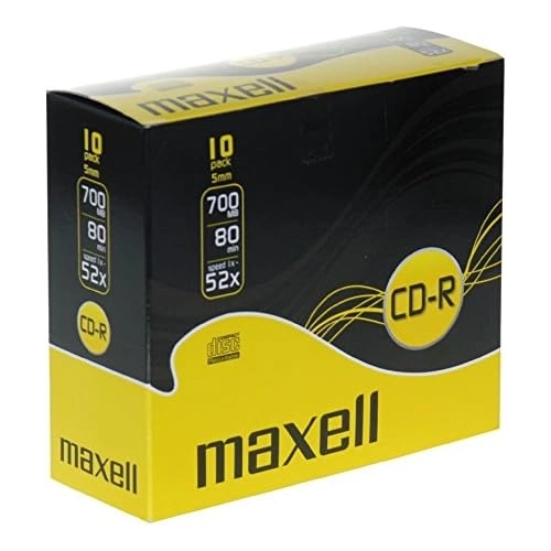 Maxell CD-R 80 700MB 52x 10 CD 624003 2