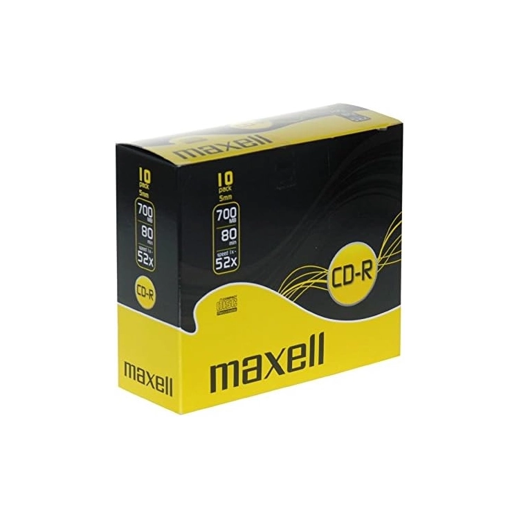 Maxell CD-R 80 700MB 52x Slim Jewel Case 624003