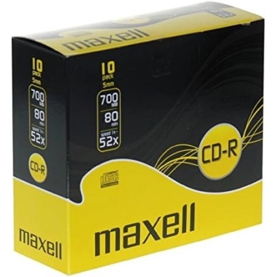 Maxell CD-R 80 700MB 52x Slim Jewel Case 624003