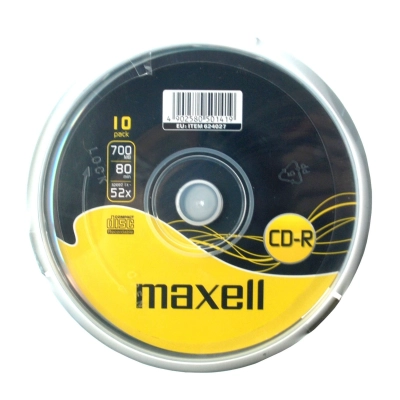 Maxell CD-R 80 700MB 52x confezione 10 CD 624027