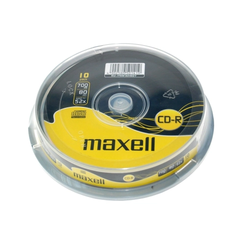 Maxell CD-R 80 700MB 52x confezione 10 CD 624027 2