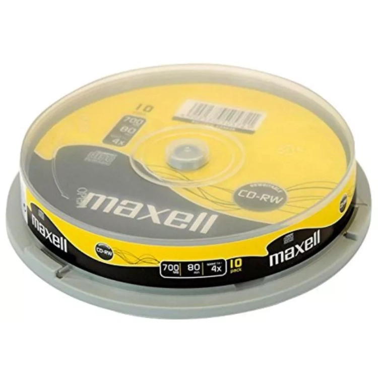 Maxell CD-RW 80 700MB 4x Spindle 10 CD 624039