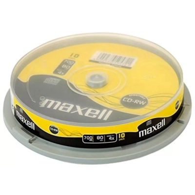 Maxell CD-RW 80 700MB 4x Spindle 10 CD 624039