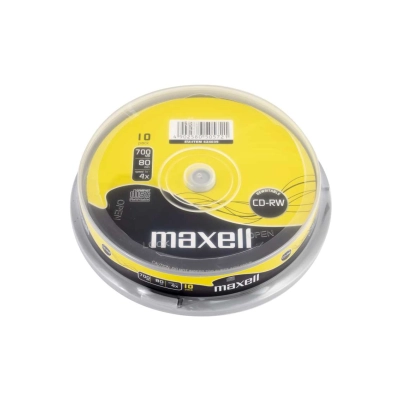 CD-RW Maxell 624039 700MB 80 minuti 4x Spindle 10 CD