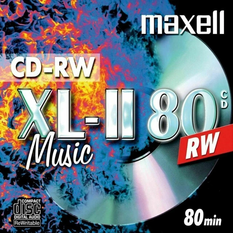 Maxell CD-RW XL-II Music 80 minuti riscrivibile 624865