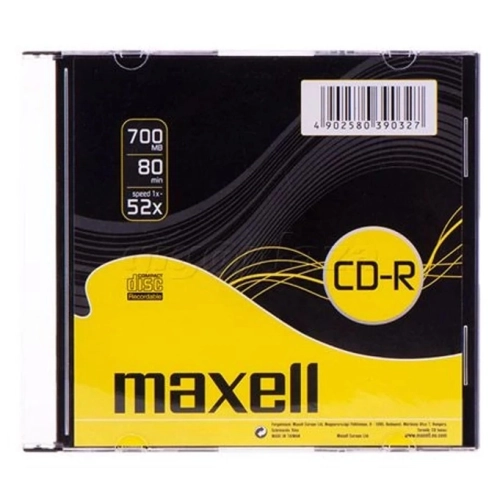 Maxell CD-R 80 700MB 52x Slim Case 1 CD 624005