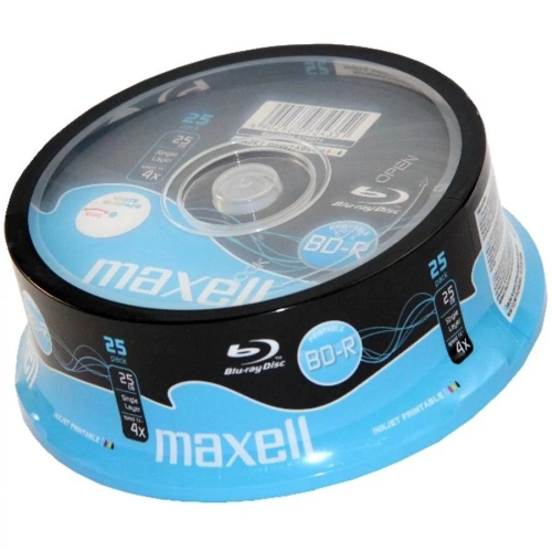 Maxell BD-R 25GB 4x Printable confezione 25 Blu-ray 276071