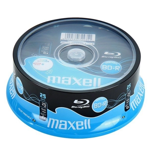 Maxell BD-R 25GB 4x Printable confezione 25 Blu-ray 276071 2
