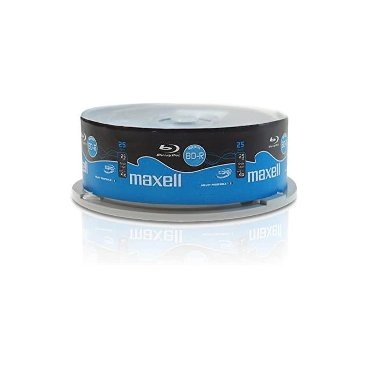 Maxell BD-R registrabili 25GB 4x Printable confezione 25 Blu-ray 276071