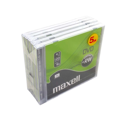 Maxell DVD+RW 4,7 GB 4x – Confezione da 5 dischi Jewel Case 2