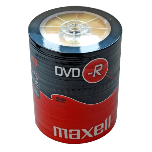 Maxell DVD-R 4,7 GB 16x – Confezione Shrink da 100 DVD
