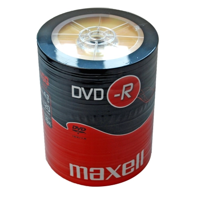 Maxell DVD-R 4,7 GB 16x – Confezione Shrink da 100 DVD