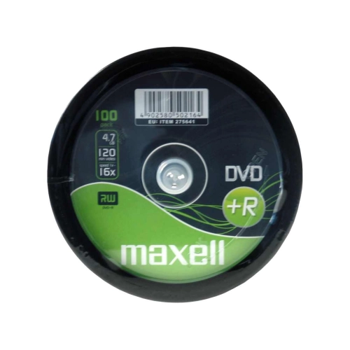 Maxell DVD+R 4,7 GB 16x – Confezione Spindle da 100 DVD 2