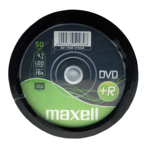 Maxell DVD+R 4,7 GB 16x – Confezione Spindle da 50 DVD 2