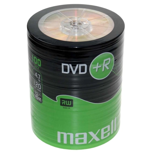 Maxell DVD+R 4,7 GB 16x – Confezione Shrink da 100 DVD 2