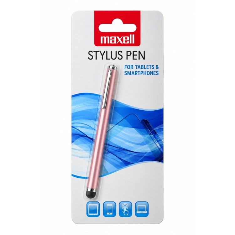 Maxell MB01 Slim Stylus Pink – Penna touch rosa per tablet e smartphone