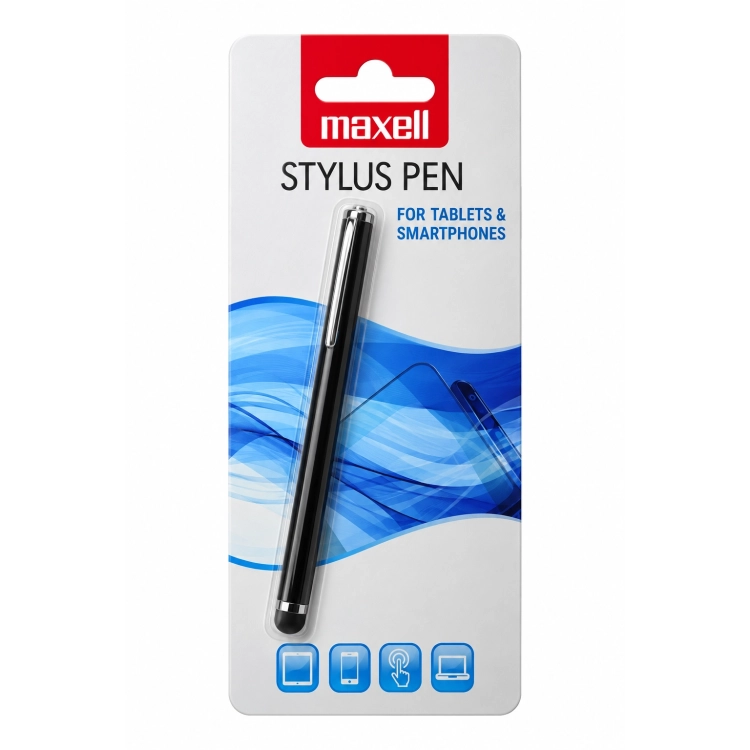 Maxell MB01 Slim Stylus Black – Penna touch nera per tablet e smartphone