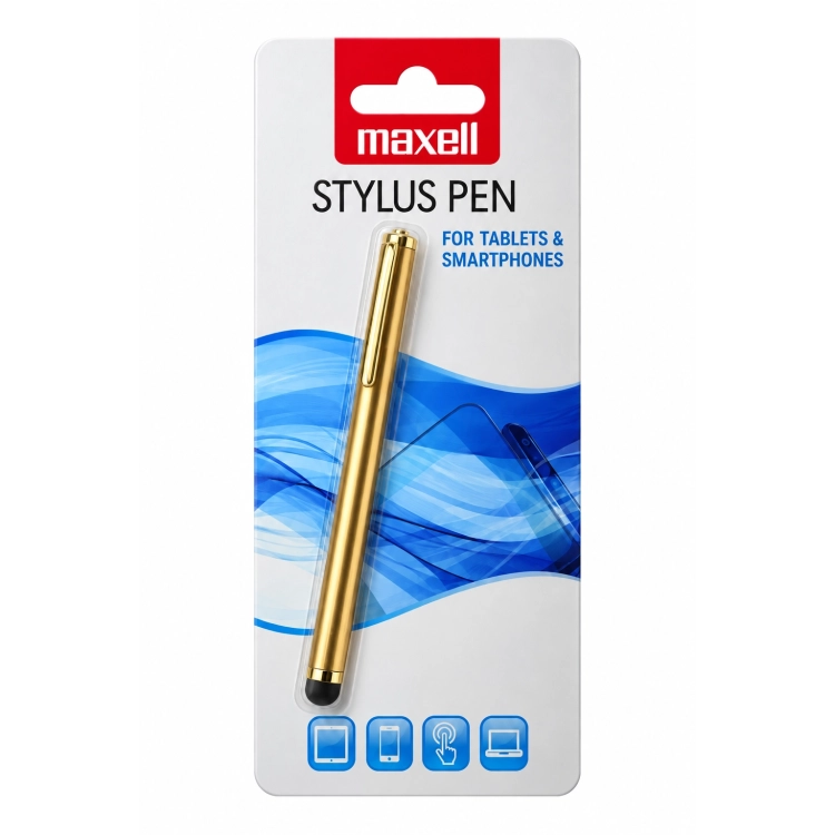 Maxell MB01 Slim Stylus Gold – Penna touch oro per tablet e smartphone