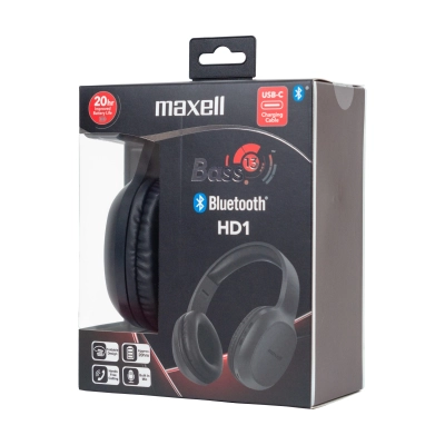 Maxell B13-HD1 Bass 13 – Cuffie Bluetooth nere pieghevoli